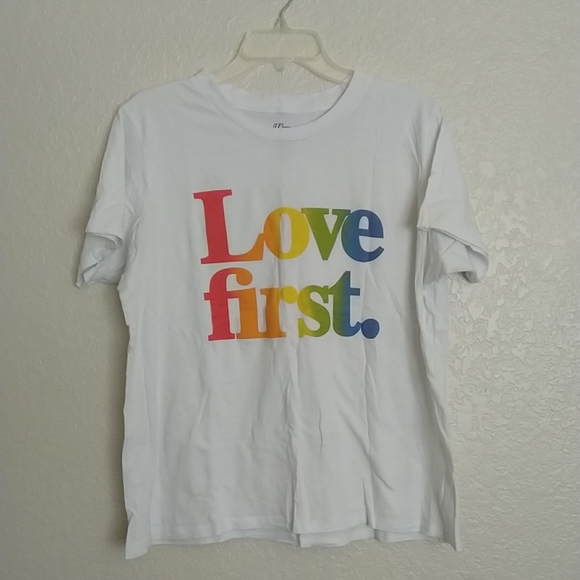 J. Crew x human rights campaign love first tee sz XL - Picture 2 of 6